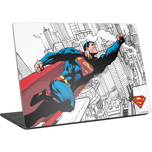 DC Comics Superman Super Speed Flying Over City Surface Laptop 4 15in Skin