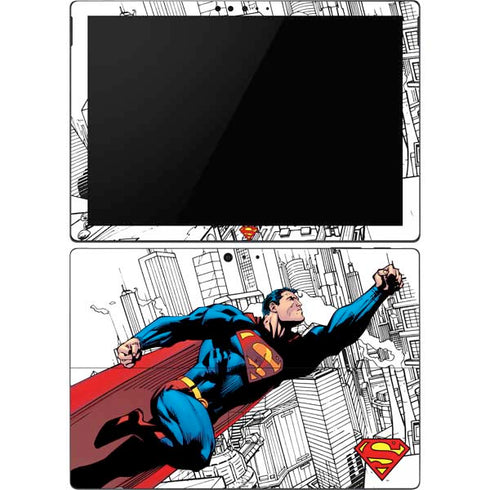 DC Comics Superman Super Speed Flying Over City Surface Pro 6 Skin