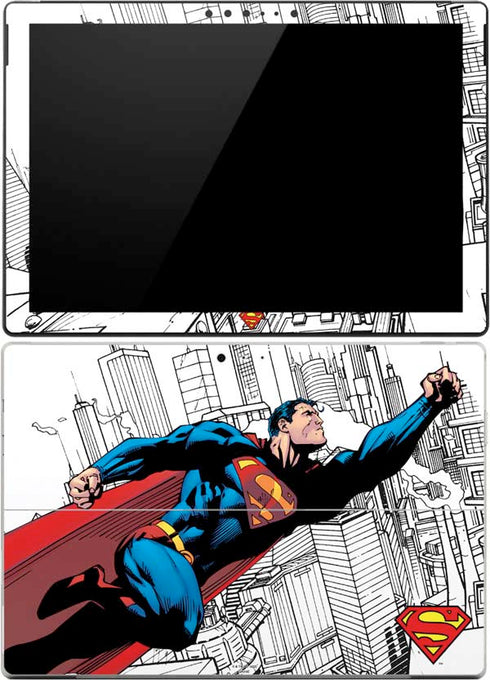DC Comics Superman Super Speed Flying Over City Surface Pro (2017) Skin