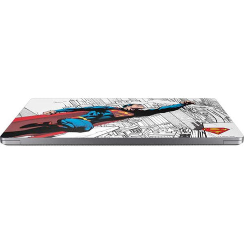 DC Comics Superman Super Speed Flying Over City Universal Laptop 12in (9.8 x 6.8in) Skin