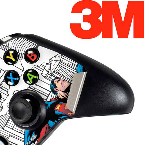 DC Comics Superman Super Speed Flying Over City Xbox One Controller Skin
