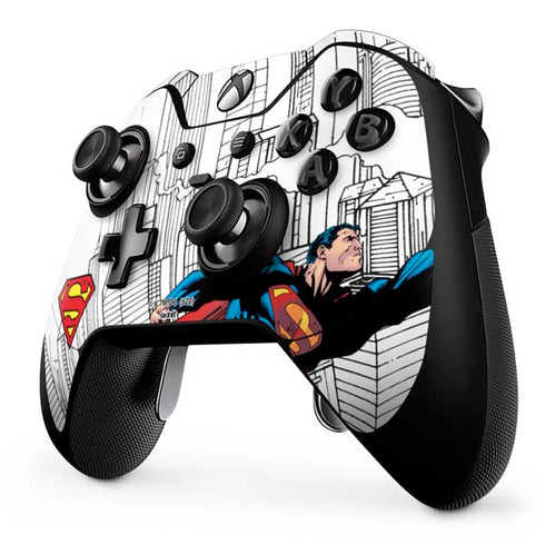 DC Comics Superman Super Speed Flying Over City Xbox One Elite Controller Skin