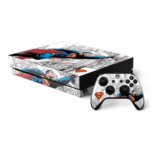 DC Comics Superman Super Speed Flying Over City Xbox One X Bundle Skin