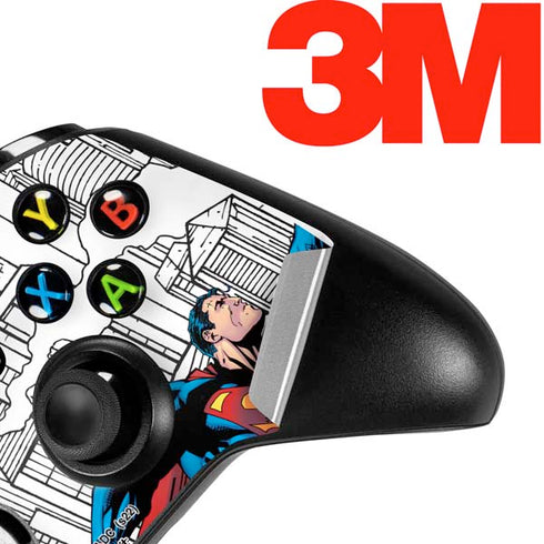 DC Comics Superman Super Speed Flying Over City Xbox One X Controller Skin