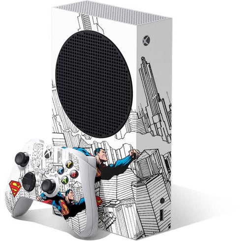 DC Comics Superman Super Speed Flying Over City Xbox Series S Skins