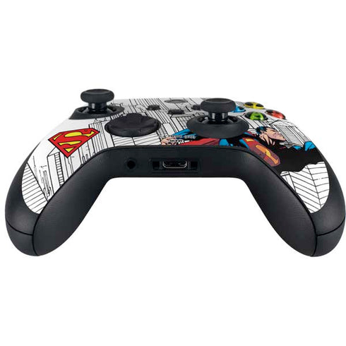 DC Comics Superman Super Speed Flying Over City Xbox Series X Controller Skin