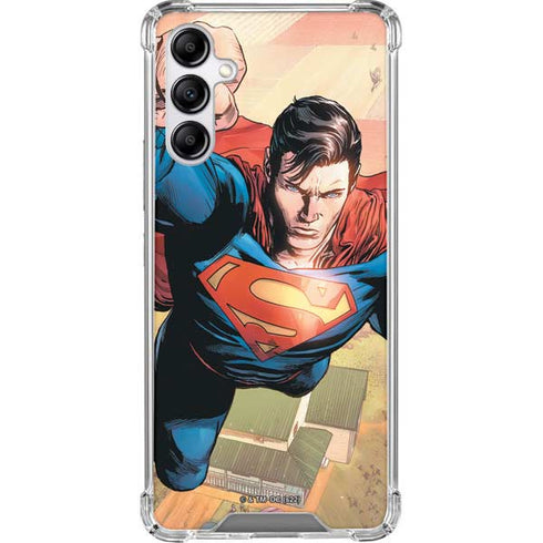 DC Comics Superman Flying Pose Action Comics #957 Art by Patch Zircher Galaxy A14 5G Clear Case