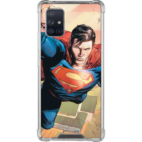 DC Comics Superman Flying Pose Action Comics #957 Art by Patch Zircher Galaxy A71 5G Clear Case