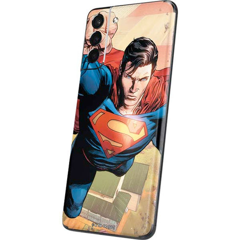 DC Comics Superman Flying Pose Action Comics #957 Art by Patch Zircher Galaxy S21 5G Skin