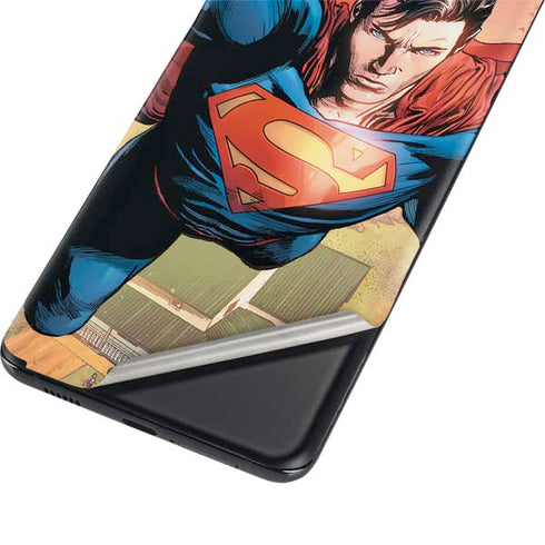 DC Comics Superman Flying Pose Action Comics #957 Art by Patch Zircher Galaxy S21 5G Skin