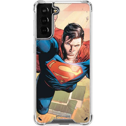 DC Comics Superman Flying Pose Action Comics #957 Art by Patch Zircher Galaxy S21 Plus 5G Clear Case