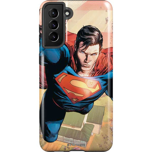 DC Comics Superman Flying Pose Action Comics #957 Art by Patch Zircher Galaxy S21 Plus 5G Pro Case