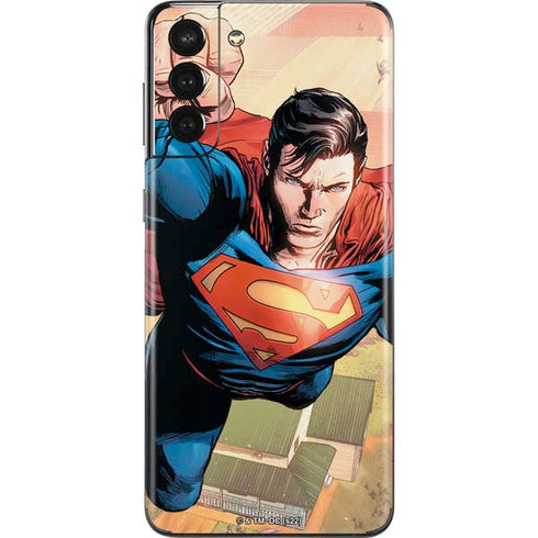 DC Comics Superman Flying Pose Action Comics #957 Art by Patch Zircher Galaxy S21 Plus 5G Skin