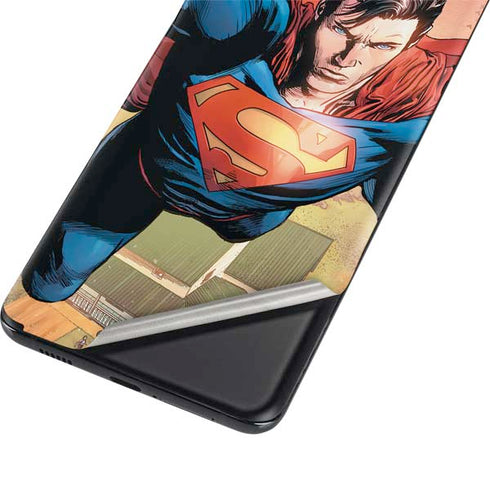 DC Comics Superman Flying Pose Action Comics #957 Art by Patch Zircher Galaxy S21 Plus 5G Skin