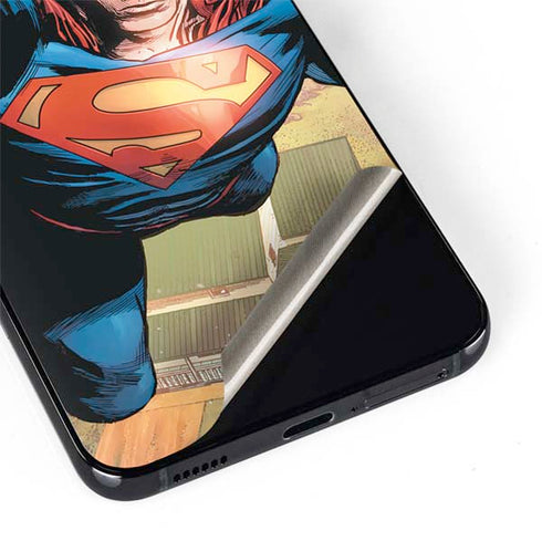 DC Comics Superman Flying Pose Action Comics #957 Art by Patch Zircher Galaxy S22 Plus Skin