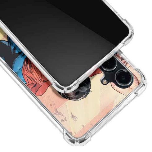 DC Comics Superman Flying Pose Action Comics #957 Art by Patch Zircher Galaxy S23 FE Clear Case
