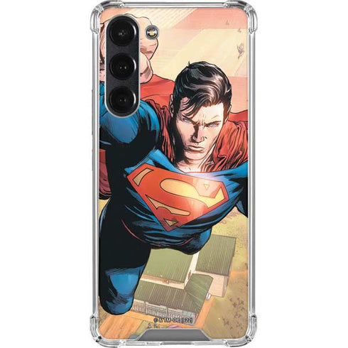 DC Comics Superman Flying Pose Action Comics #957 Art by Patch Zircher Galaxy S23 Plus Clear Case