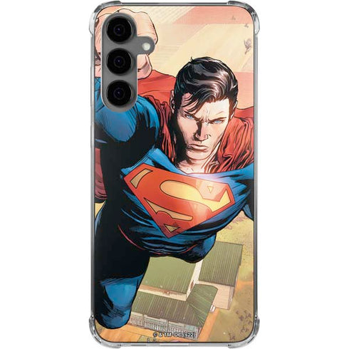 DC Comics Superman Flying Pose Action Comics #957 Art by Patch Zircher Galaxy S24 Plus Clear Case