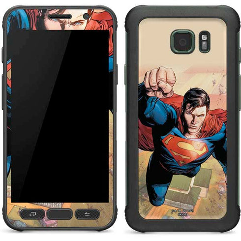 DC Comics Superman Flying Pose Action Comics #957 Art by Patch Zircher Galaxy S7 Active Skin
