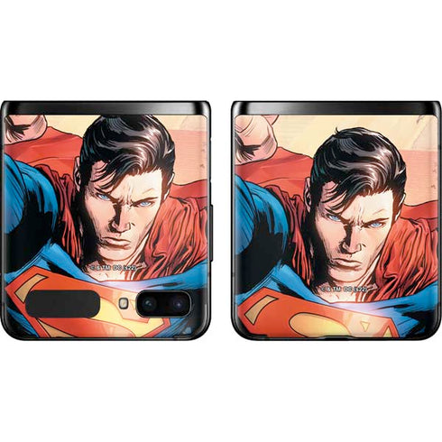 DC Comics Superman Flying Pose Action Comics #957 Art by Patch Zircher Galaxy Z Flip Skin