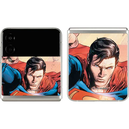 DC Comics Superman Flying Pose Action Comics #957 Art by Patch Zircher Galaxy Z Flip3 5G Skin