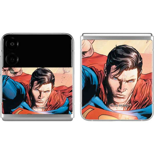 DC Comics Superman Flying Pose Action Comics #957 Art by Patch Zircher Galaxy Z Flip4 5G Skin