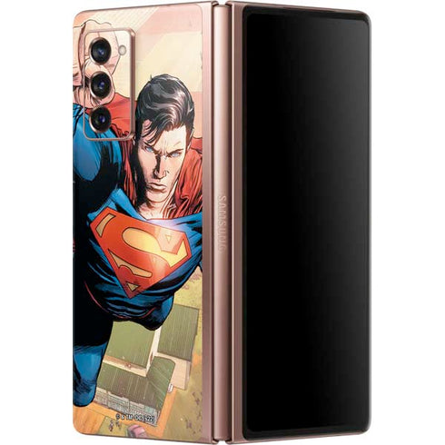DC Comics Superman Flying Pose Action Comics #957 Art by Patch Zircher Galaxy Z Fold2 5G Skin