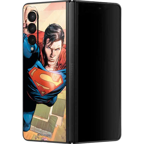 DC Comics Superman Flying Pose Action Comics #957 Art by Patch Zircher Galaxy Z Fold3 5G Skin