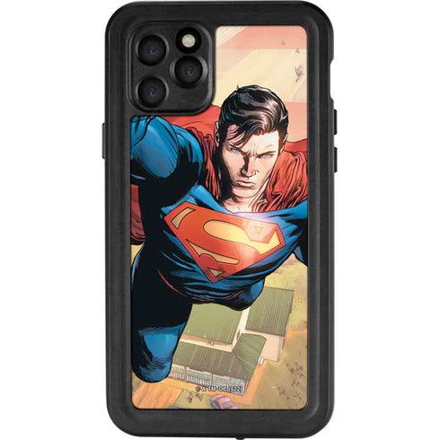 DC Comics Superman Flying Pose Action Comics #957 Art by Patch Zircher iPhone 11 Pro Waterproof Case