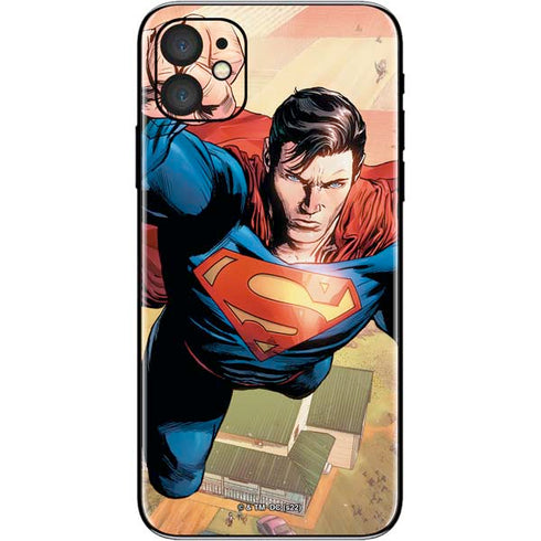 DC Comics Superman Flying Pose Action Comics #957 Art by Patch Zircher iPhone 11 Skin