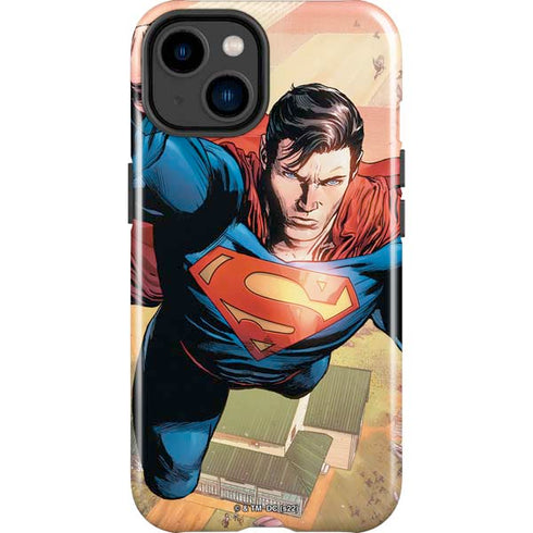 DC Comics Superman Flying Pose Action Comics #957 Art by Patch Zircher iPhone 14 Plus Impact Case