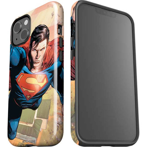 DC Comics Superman Flying Pose Action Comics #957 Art by Patch Zircher iPhone 15 Plus Impact Case