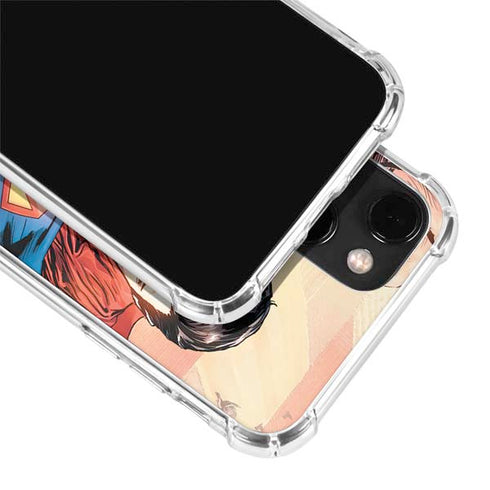 DC Comics Superman Flying Pose Action Comics #957 Art by Patch Zircher iPhone 14 Plus Clear Case