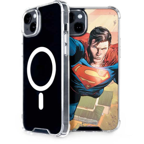 DC Comics Superman Flying Pose Action Comics #957 Art by Patch Zircher iPhone 15 Plus MagSafe Case