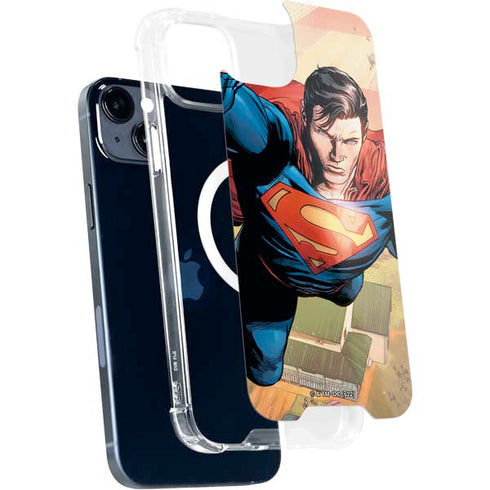DC Comics Superman Flying Pose Action Comics #957 Art by Patch Zircher iPhone 14 Plus MagSafe Case