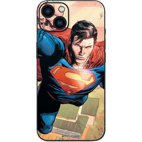 DC Comics Superman Flying Pose Action Comics #957 Art by Patch Zircher iPhone 15 Plus Skin