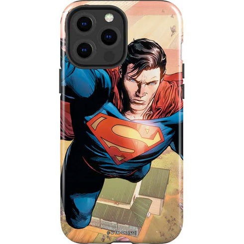 DC Comics Superman Flying Pose Action Comics #957 Art by Patch Zircher iPhone 15 Pro Max Impact Case