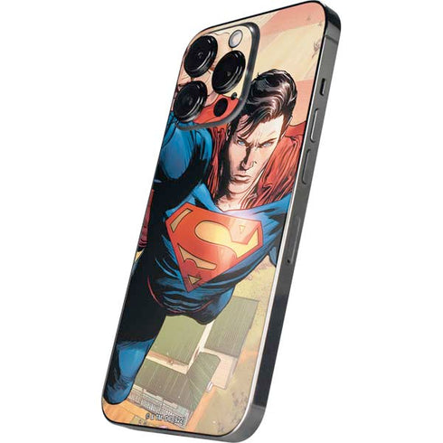 DC Comics Superman Flying Pose Action Comics #957 Art by Patch Zircher iPhone 14 Pro Max Skin