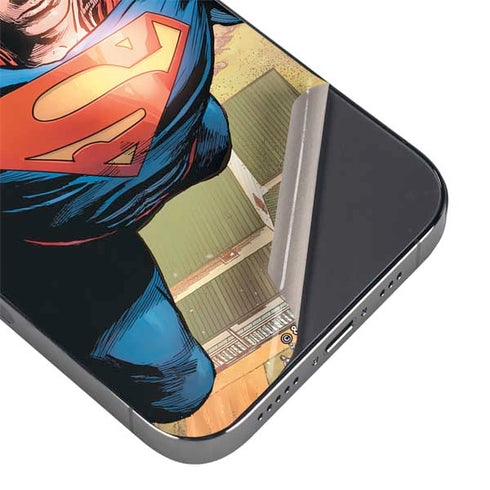 DC Comics Superman Flying Pose Action Comics #957 Art by Patch Zircher iPhone 14 Pro Max Skin