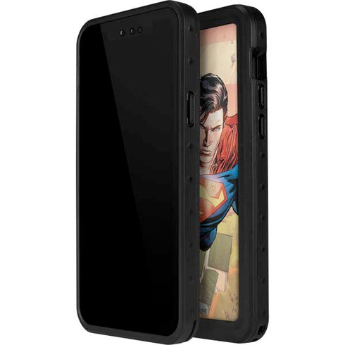 DC Comics Superman Flying Pose Action Comics #957 Art by Patch Zircher iPhone 14 Pro Max Waterproof Case