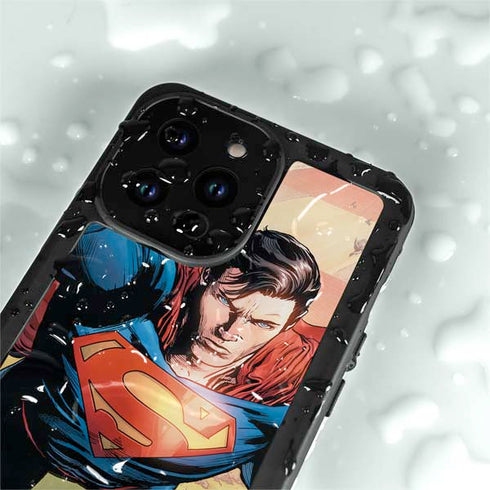 DC Comics Superman Flying Pose Action Comics #957 Art by Patch Zircher iPhone 14 Pro Max Waterproof Case