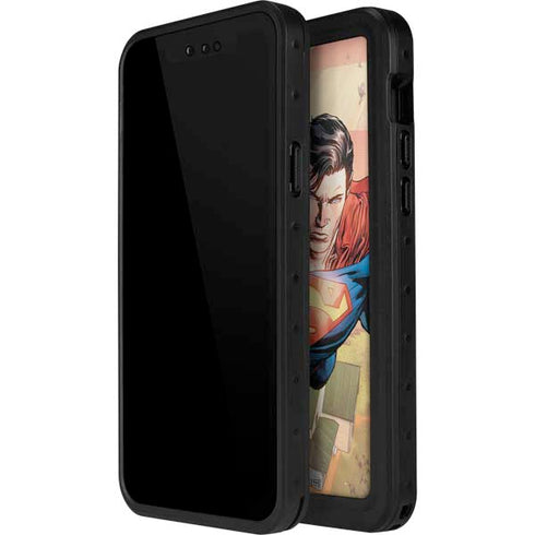 DC Comics Superman Flying Pose Action Comics #957 Art by Patch Zircher iPhone 14 Pro Waterproof Case