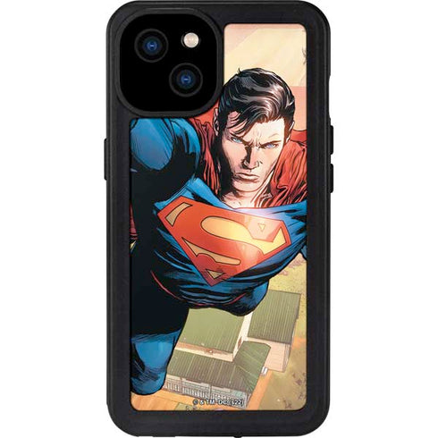 DC Comics Superman Flying Pose Action Comics #957 Art by Patch Zircher iPhone 15 Plus Waterproof Case