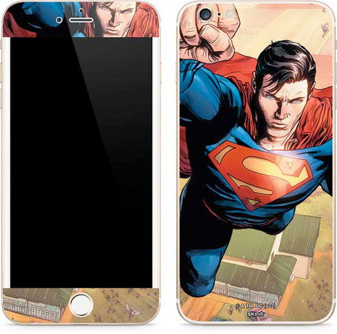 DC Comics Superman Flying Pose Action Comics #957 Art by Patch Zircher iPhone 6/6s Plus Skin