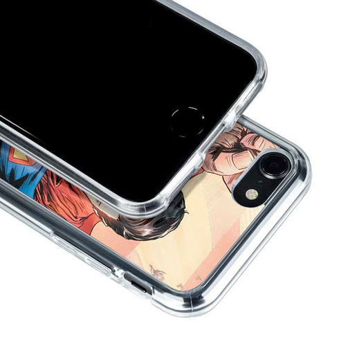 DC Comics Superman Flying Pose Action Comics #957 Art by Patch Zircher iPhone SE (2nd & 3rd Gen) Clear Case