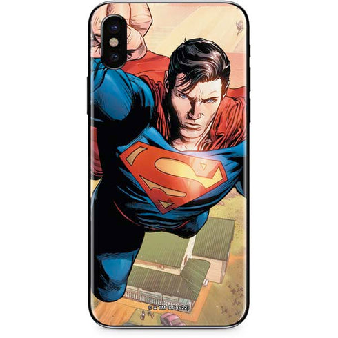 DC Comics Superman Flying Pose Action Comics #957 Art by Patch Zircher iPhone XS Max Skin
