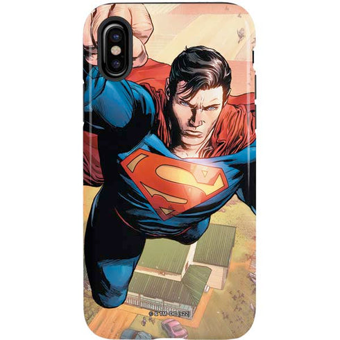 DC Comics Superman Flying Pose Action Comics #957 Art by Patch Zircher iPhone XS Pro Case