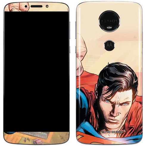DC Comics Superman Flying Pose Action Comics #957 Art by Patch Zircher Moto E5 Plus Skin