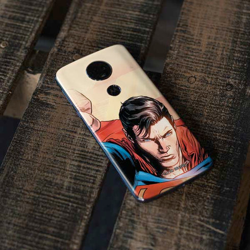 DC Comics Superman Flying Pose Action Comics #957 Art by Patch Zircher Moto E5 Plus Skin
