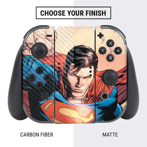 DC Comics Superman Flying Pose Action Comics #957 Art by Patch Zircher Nintendo Switch Bundle Skin